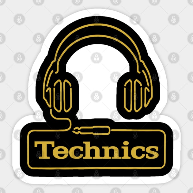 Technics Audio Gold Sticker by Titibumi